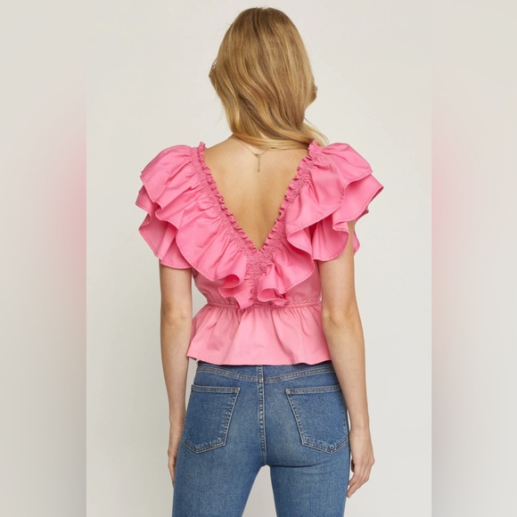 Entro hot pink blouse! - Picture 3 of 3